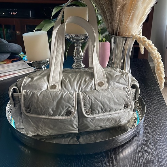 Vintage Celine Pillow Bag Handbag in Gray - Picture 2 of 13